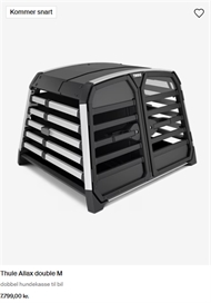 Thule Allax double M dobbel hundekasse til bil 